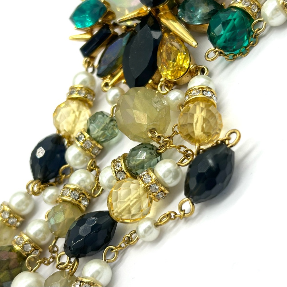 Erickson Beamon Rocks Beaded Drop Fringe Necklace - Picture 5 of 8